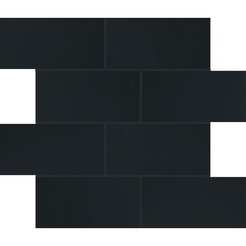 Floor gres B&W MARBLE MURETTO SFALSATO 7,5x15 BLACK  30x30 cm 6 mm Matt 