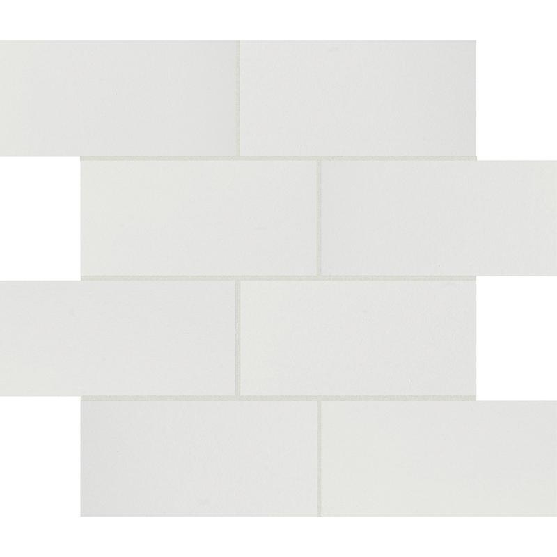Floor gres B&W MARBLE WHITE MURETTO SFALSATO 7,5x15  30x30 cm 6 mm High Glossy 