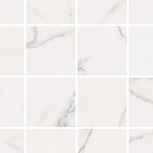 Mosaico Quadretti Statuario White Sablè