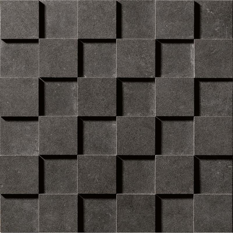 Cercom SQUARE Mosaico 3D Black In  30x30 cm 9.5 mm Matt 